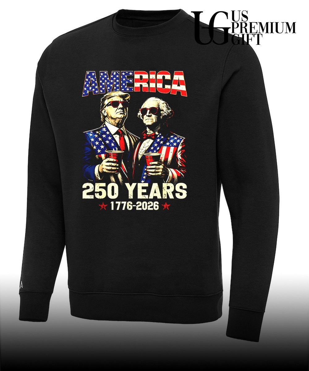 Trump and Washington America 250th USA Anniversary 2026 shirt