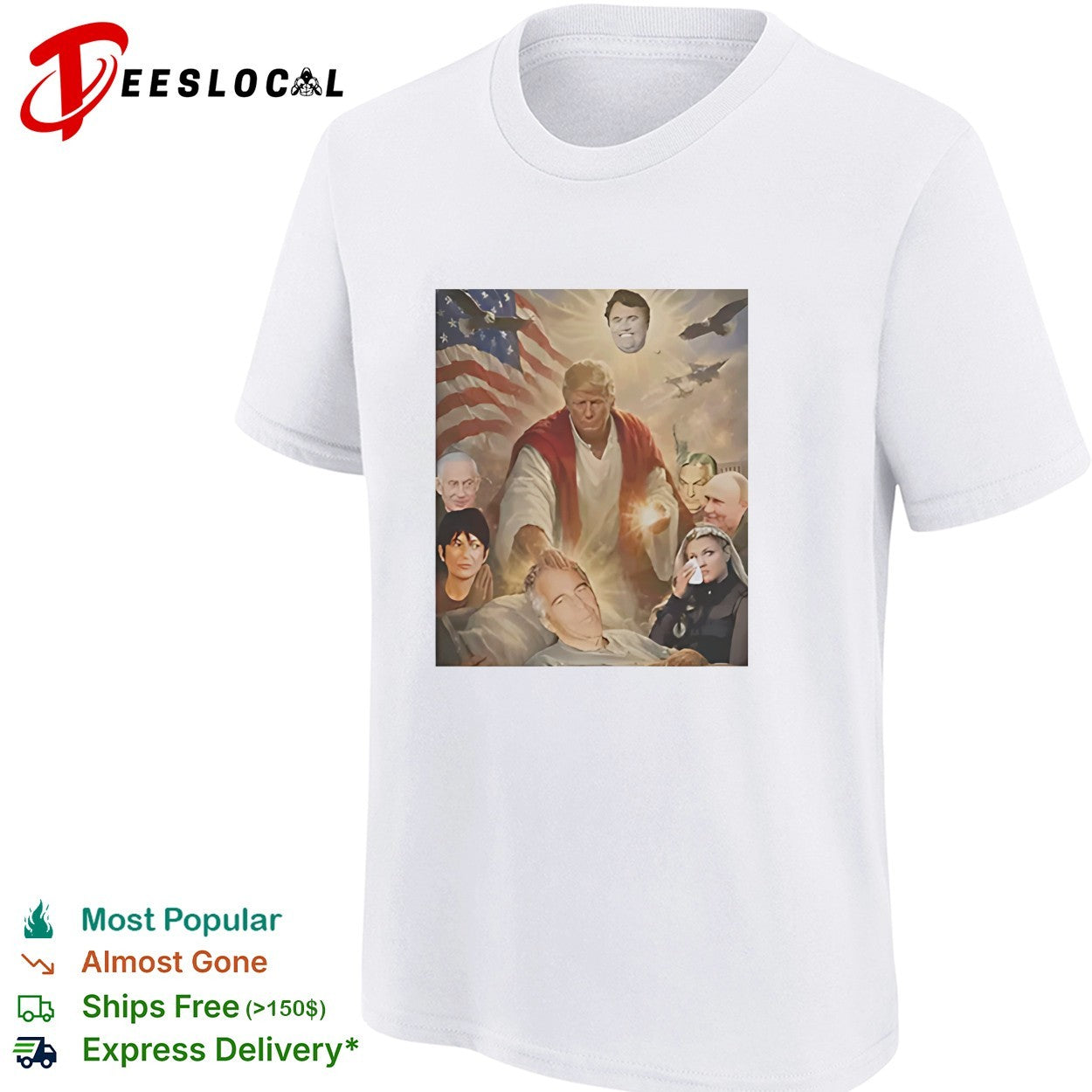 Trump as Christ political montage shirt