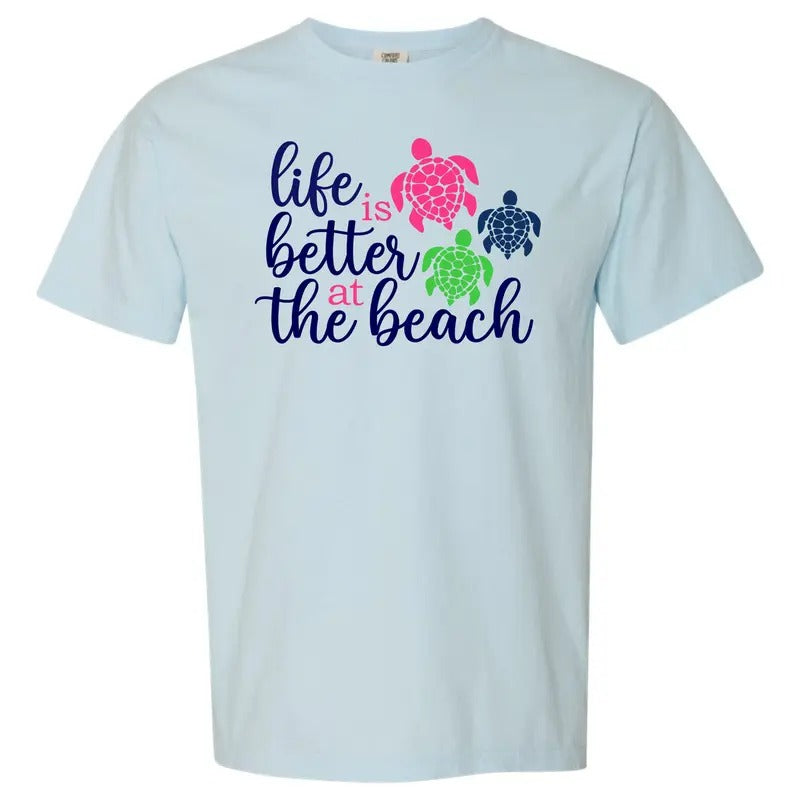 Turtle Life Is Better Comfort Colors T-Shirt 'NLB'