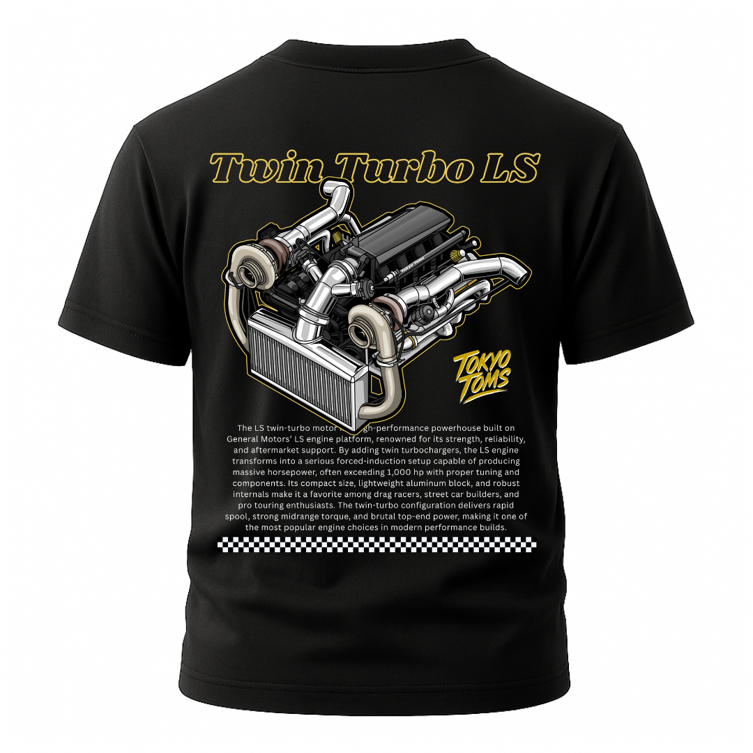LS Twin Turbo Engine - Unisex T-Shirt