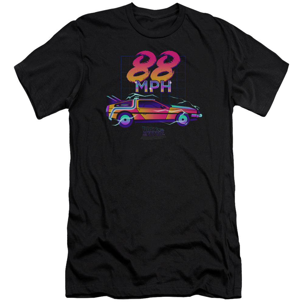 Back To The Future 88 Mph Hbo Premium Bella Canvas Slim Fit Mens T Shirt Black - clothing by TeeHivey.com