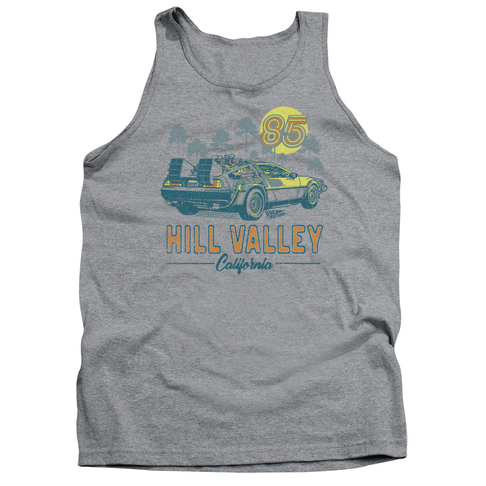 Back To The Future 85 Mens Tank Top Shirt Athletic Heather - clothing by TeeHivey.com (Image 2)