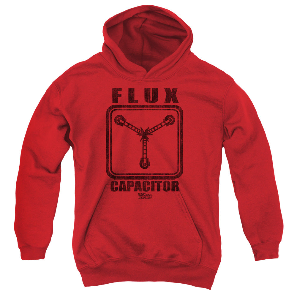 Back To The Future Flux Capacitor Kids Youth Hoodie Red