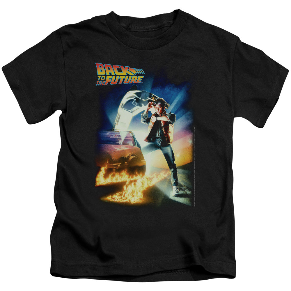 Back To The Future Poster Juvenile Kids Youth T Shirt Black