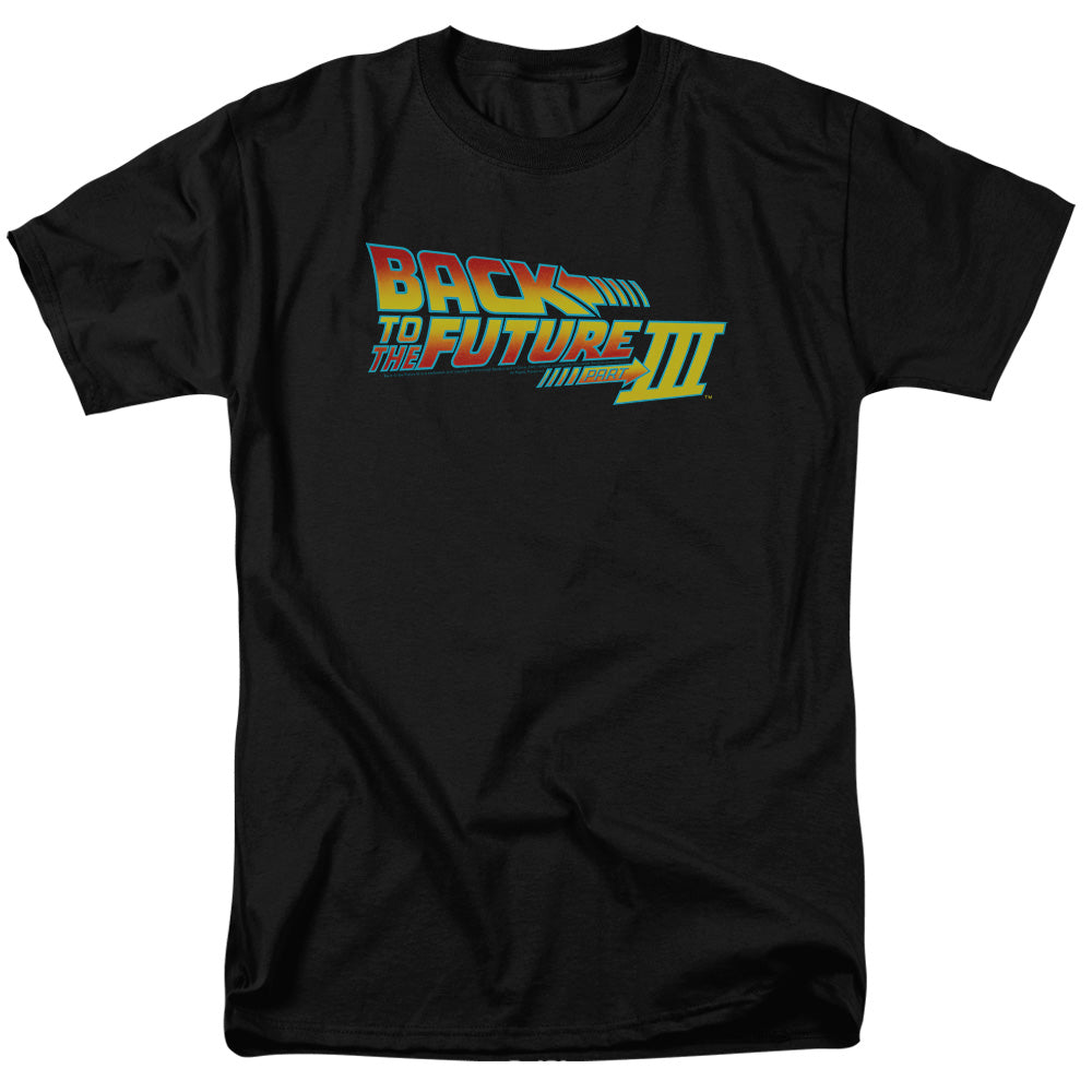 Back To The Future Iii Logo Mens T Shirt Black Black