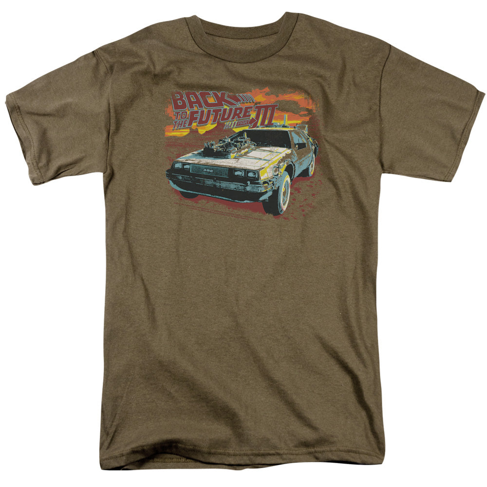 Back To The Future Iii Wild West Mens T Shirt Safari Green Safari Green