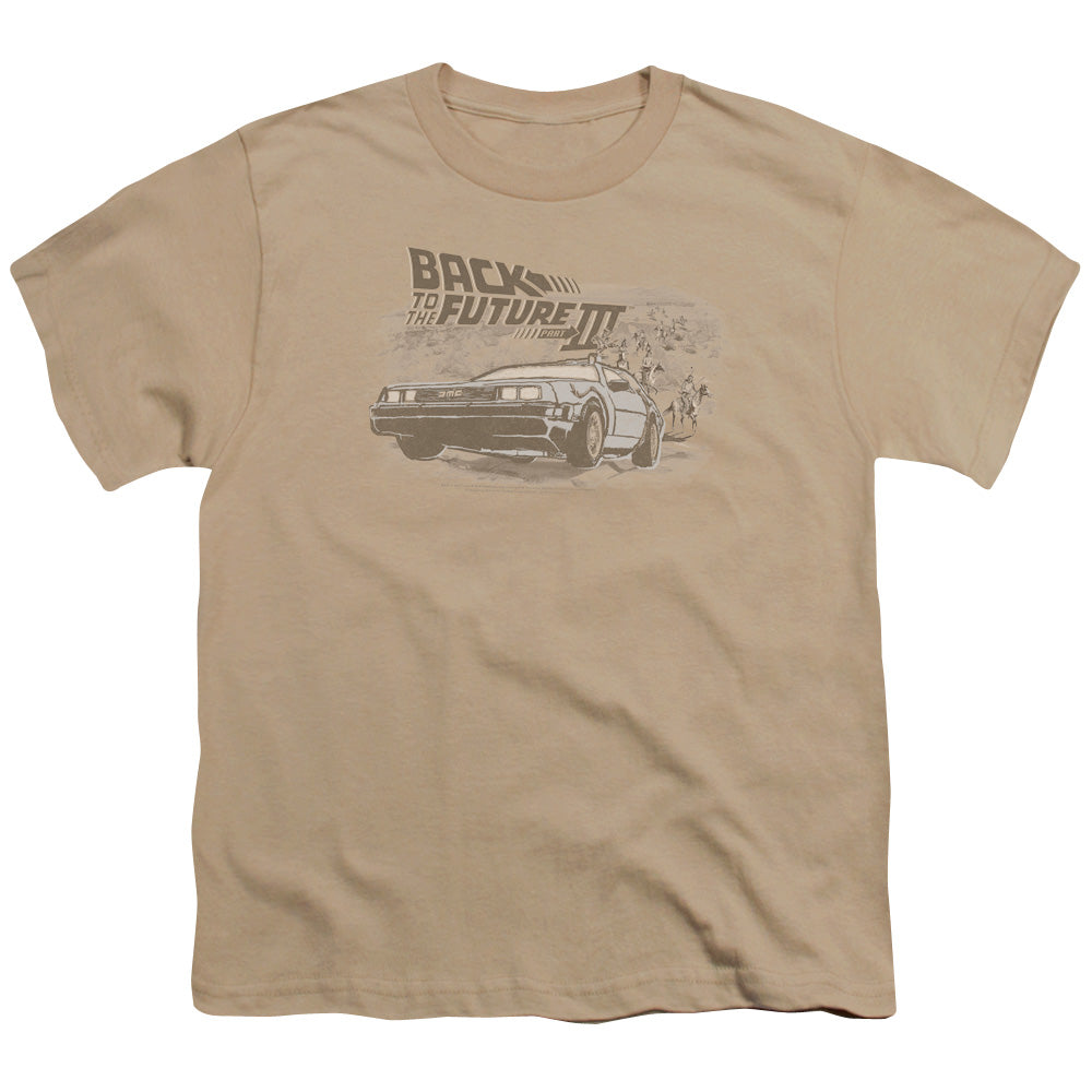 Back To The Future III Carboys and Indians Kids Youth T Shirt Sand - clothing by TeeHivey.com