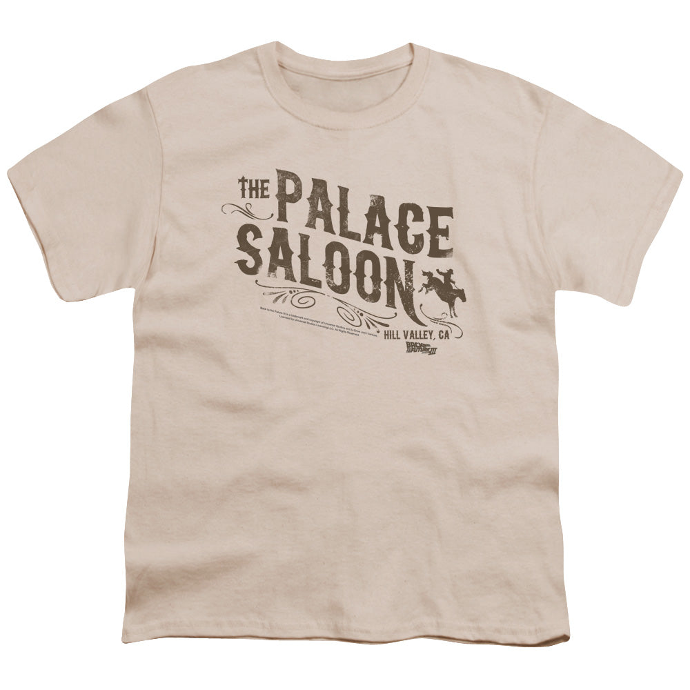 Back To The Future III Palace Saloon Kids Youth T Shirt Cream