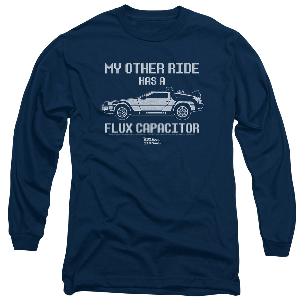Back To The Future Other Ride Mens Long Sleeve Shirt Navy