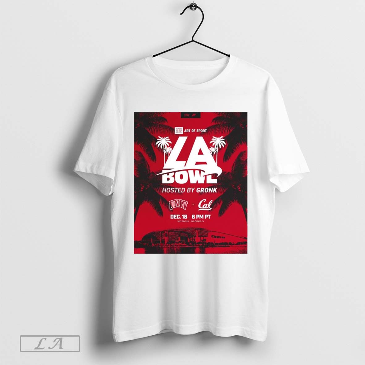 Unlv Rebels Vs California Golden Bears La Bowl Hosted By Gronk Dec 18 Sofi Stadium Poster - clothing by TeeHivey.com