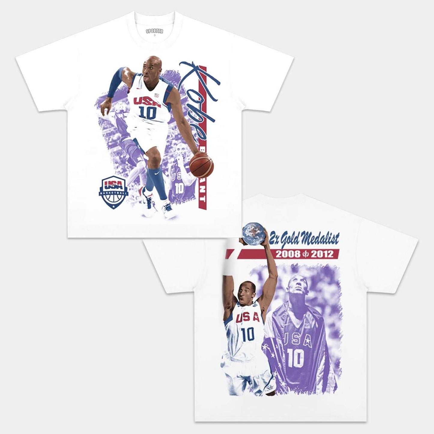 USA KOBE VINTAGE TEE Style001