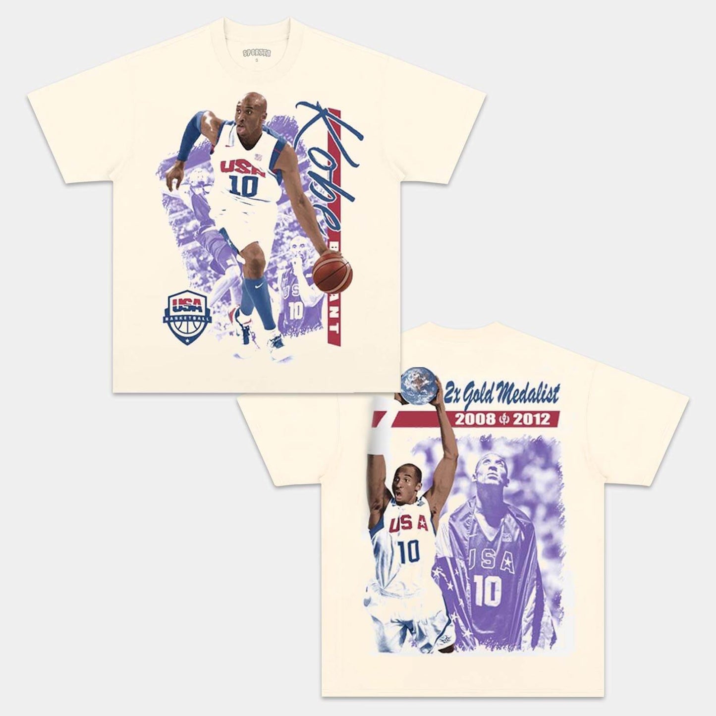 USA KOBE VINTAGE TEE Style001