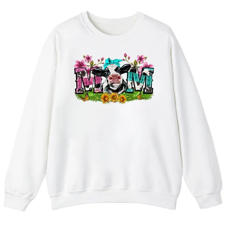 Unisex Mom with cow  T-Shirt  , Sweatshirt  and Hoodie