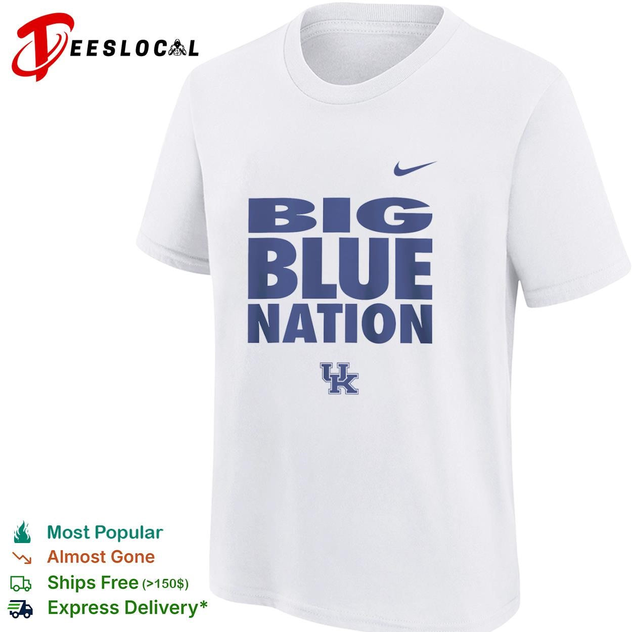 University of Kentucky Big Blue Nation logo shirt