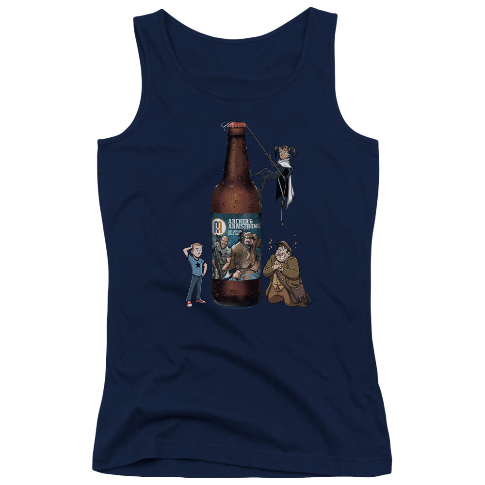 Archer & Armstrong Ale Womens Tank Top Shirt Navy Blue - clothing by TeeHivey.com