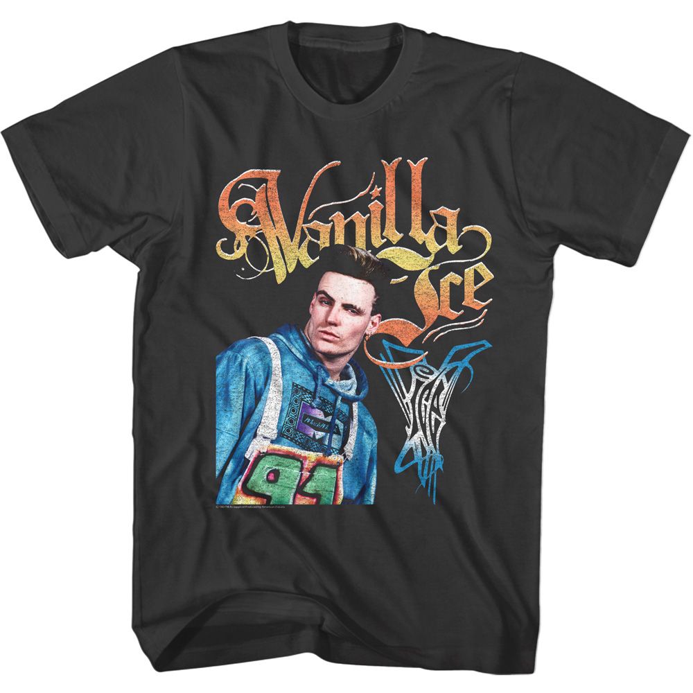 Vanilla Ice - With 2 Logos - Short Sleeve - Adult - T-Shirt