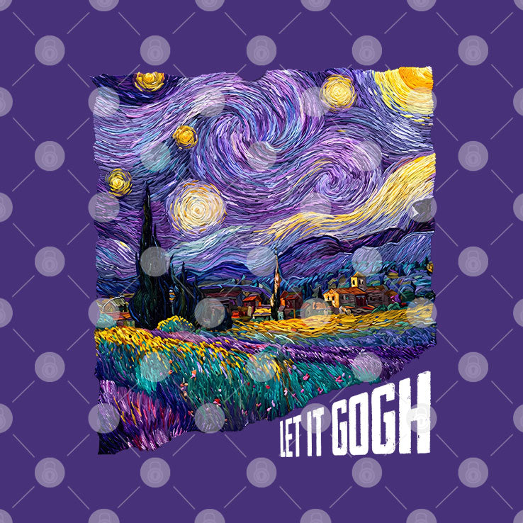 Van Gogh Starry Night Let It Gogh T Shirt