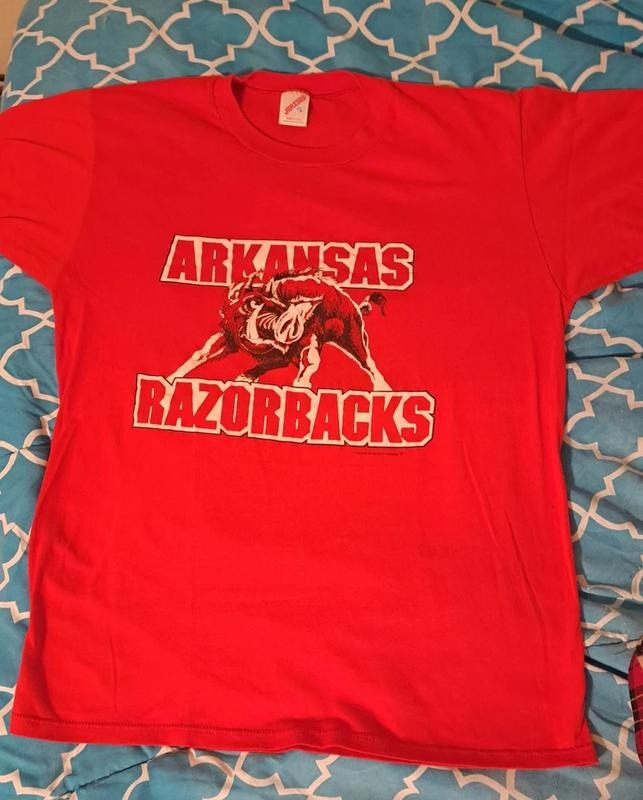 Vintage Arkansas Razorbacks Made In Usa JerzeesUnisex T-shirt Sweatshirt Hoodie 11