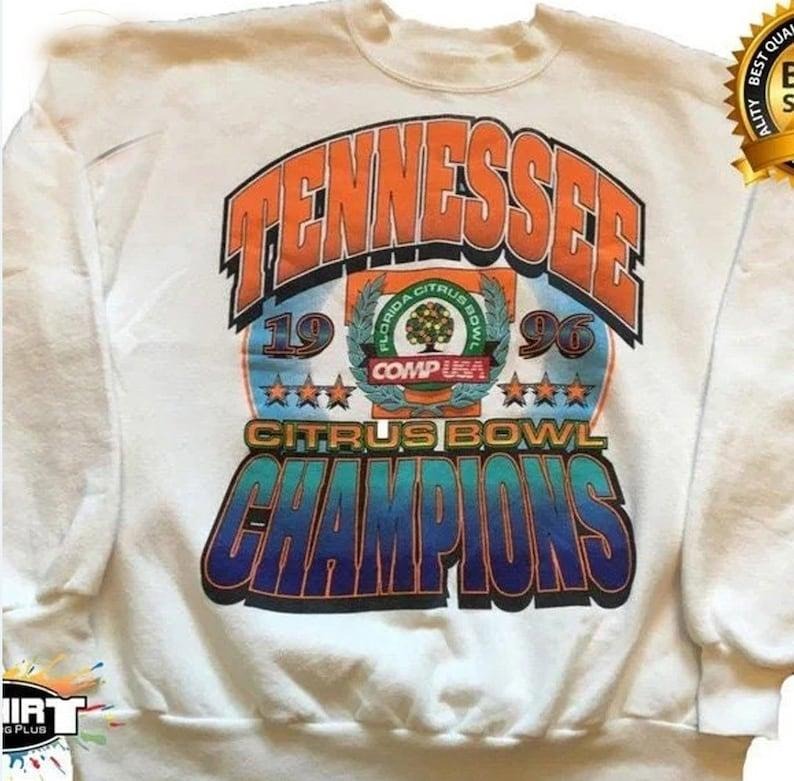 Vintage NCAA Tennessee Volunteers Champions Unisex Sweatshirt Cotton Fabric