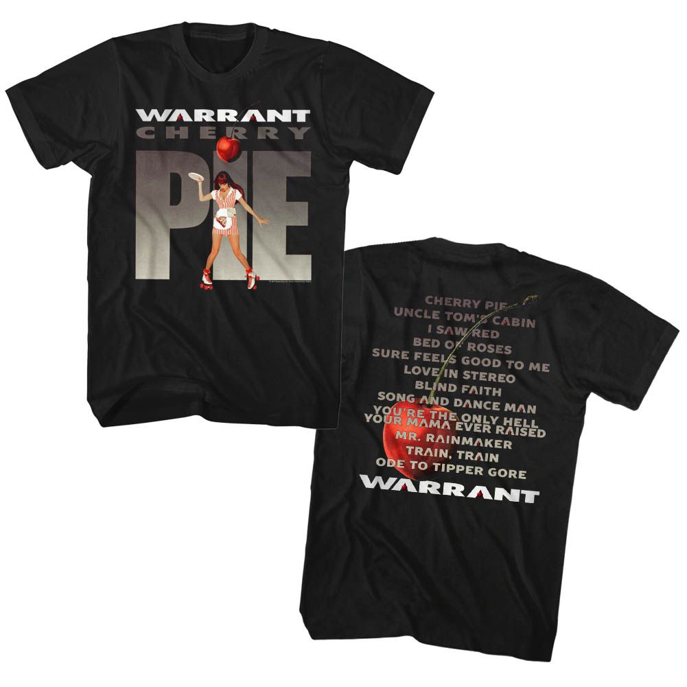 Warrant - Cherry Pie Album - Short Sleeve - Adult - T-Shirt - clothing by TeeHivey.com