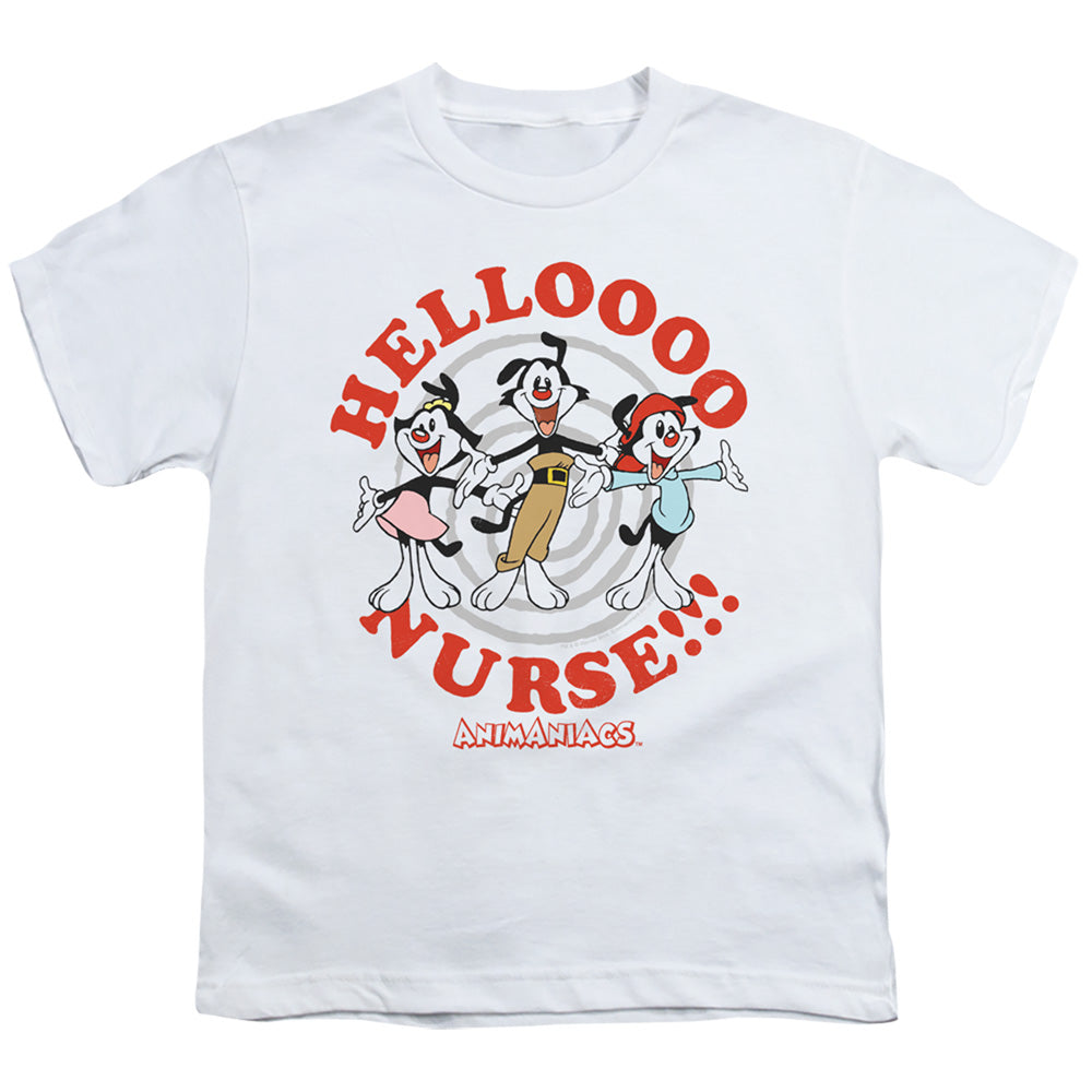 Animaniacs Hello Nurse Kids Youth T Shirt White - clothing by TeeHivey.com