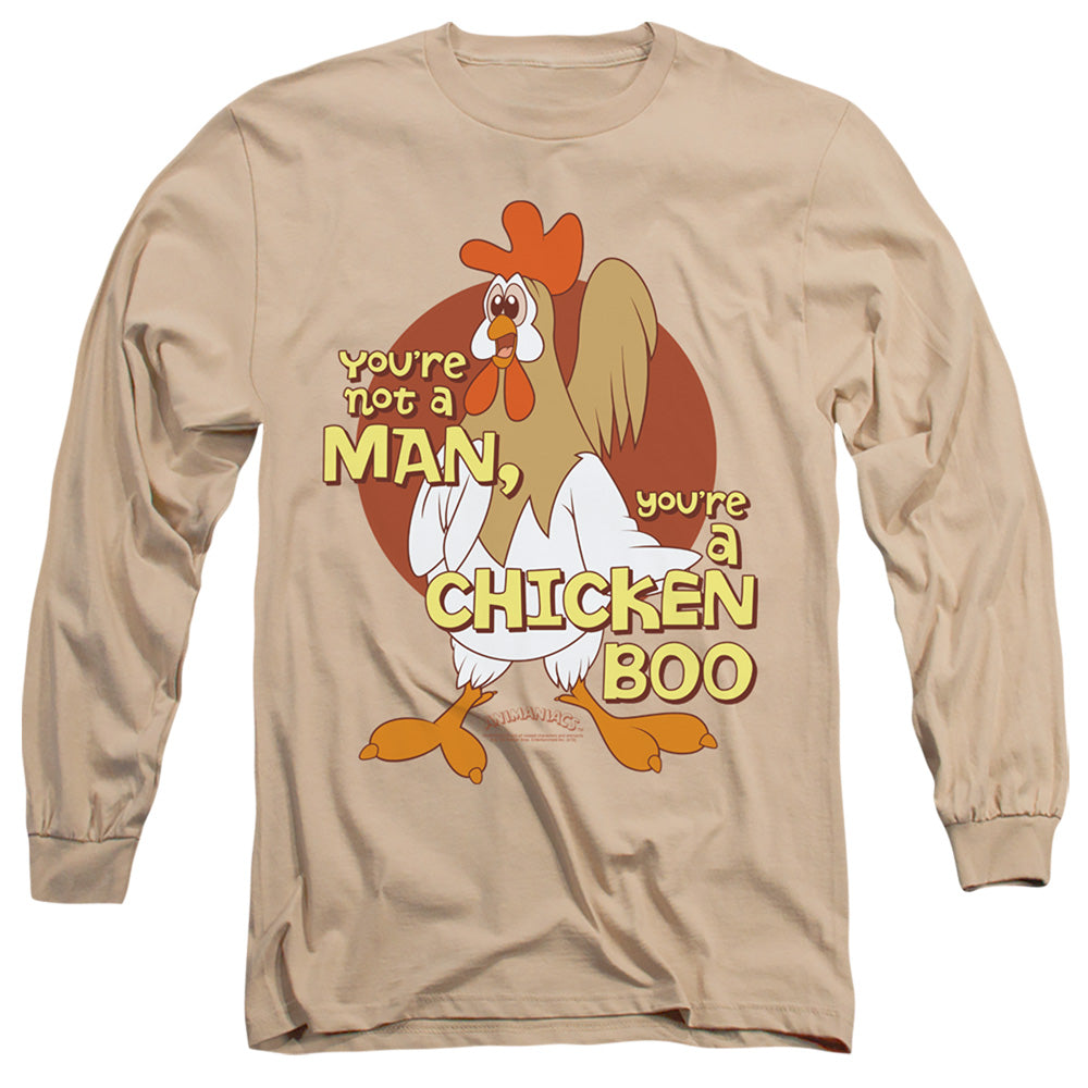 Animaniacs Chicken Boo Mens Long Sleeve Shirt Sand - clothing by TeeHivey.com