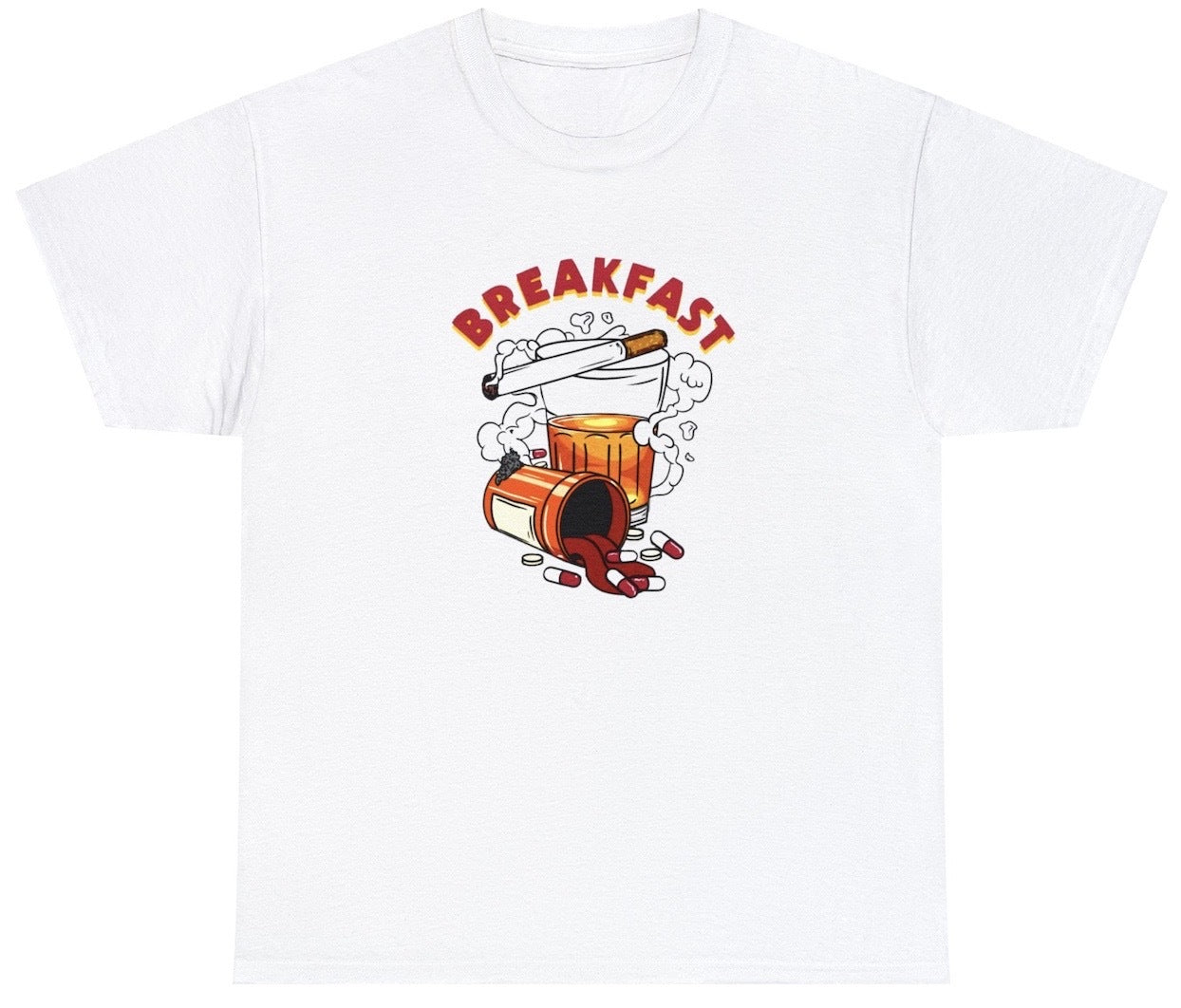 *NEW* Breakfast Whiskey Cigarette Tee