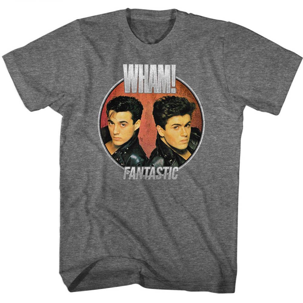 Wham - Fantastic Circle - Short Sleeve - Heather - Adult - T-Shirt