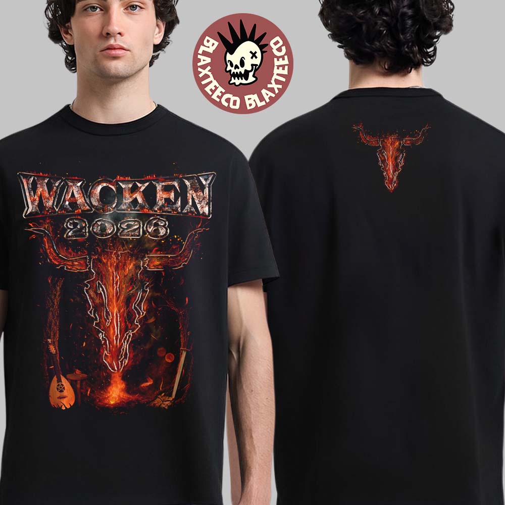 Wacken Open Air 2026 Festival Merch Molten Skull T-Shirt