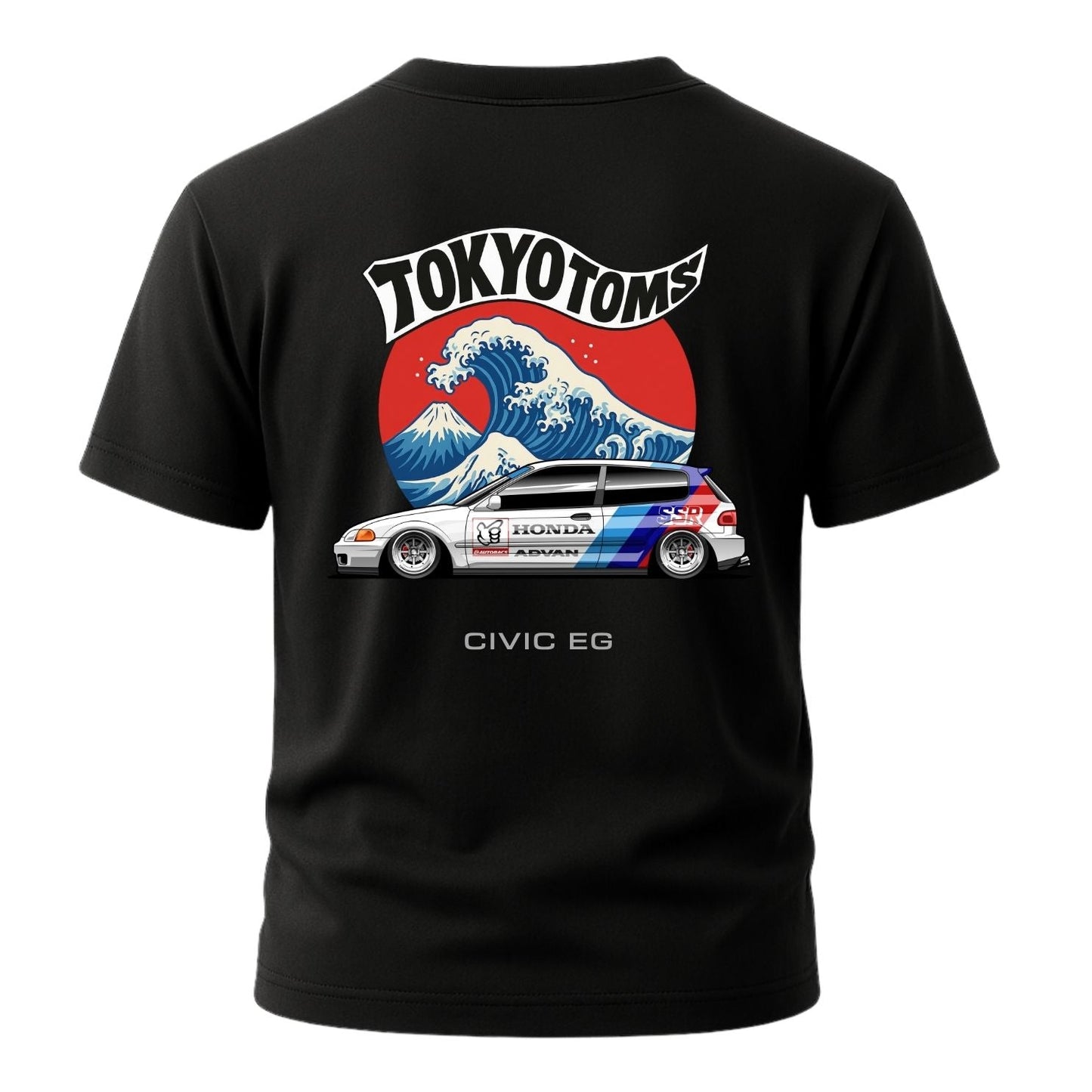 Tokyo Toms Honda Civic EG Wave T-Shirt