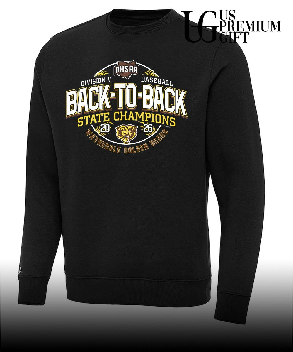 Waynedale Golden Bears OHSAA Baseball D5 Back-To-Back State Champions 2026 shirt