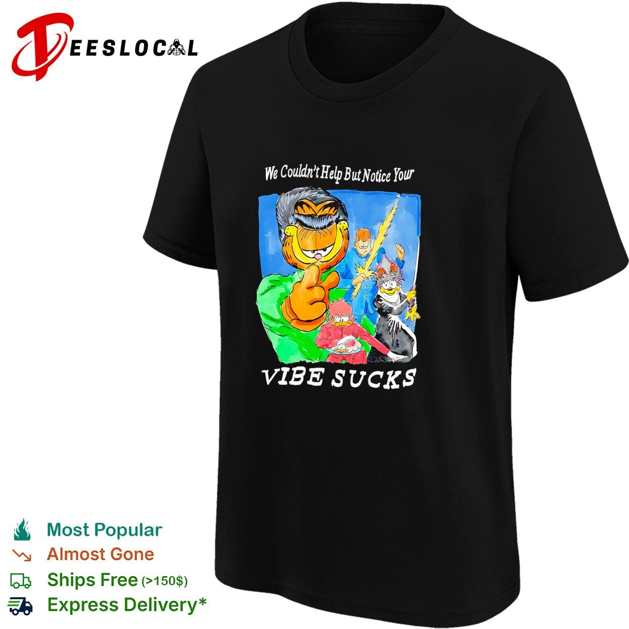 We couldn’t help but notice your vibe sucks orange cat shirt