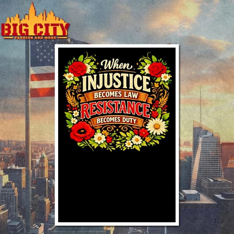 When injustice becoms law resistance becomes duty graphic shirt