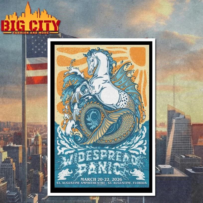 Widespread Panic at the St Augustine Amphitheatre in Saint Augustine, FL Mar 20-22, 2026 Poster Shirt