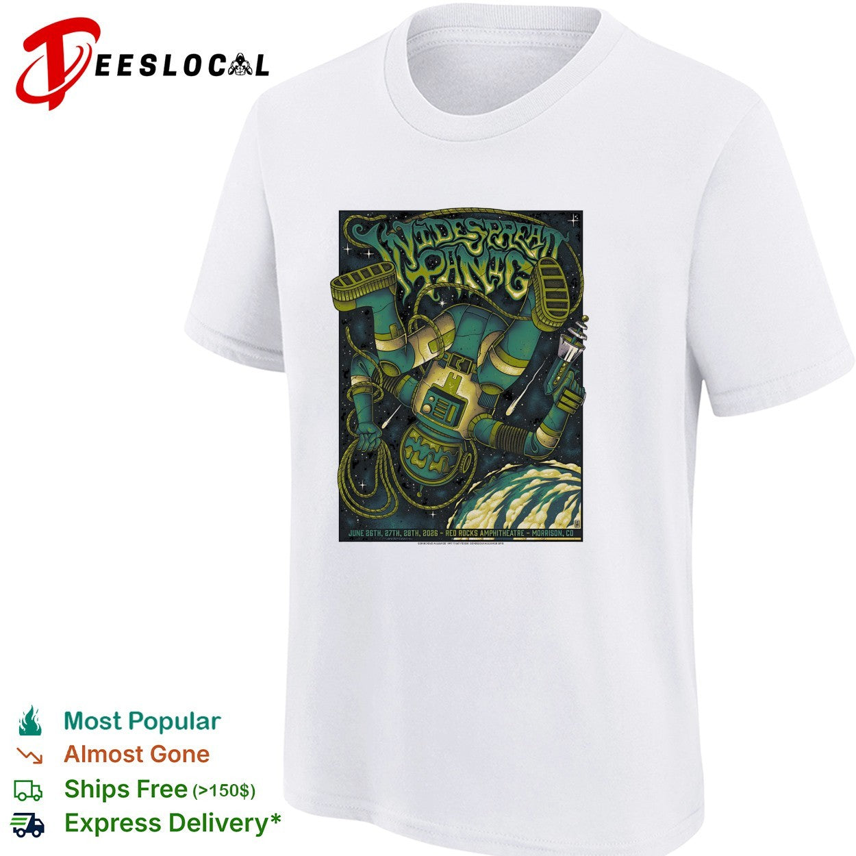Widespread Panic concert poster shirt