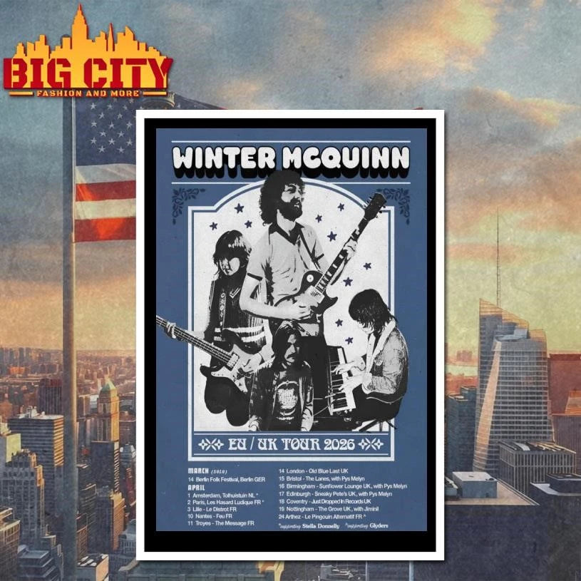 Winter McQuinn 2026 Tour EU-UK Poster Shirt