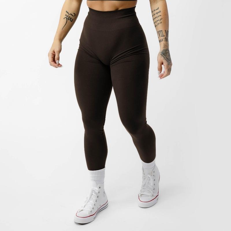 Women's Gymreapers Seamless Leggings - Chocolate Knit Bottoms