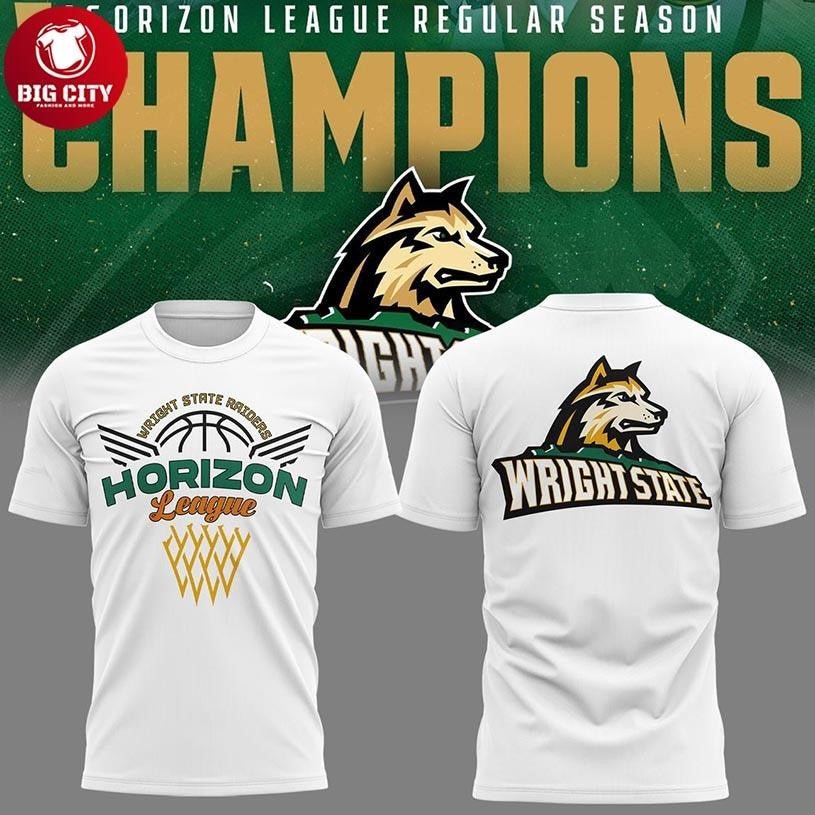 Wright State Raiders Horizon League Champions 2026 Two Sided Shirt