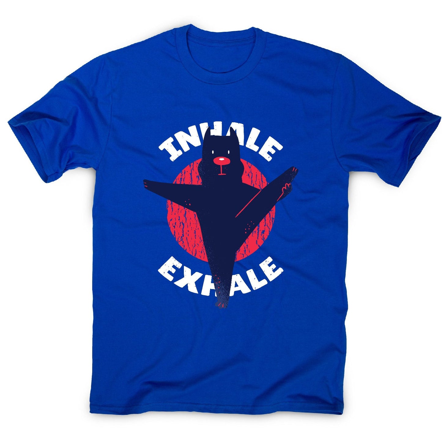 Yoga pitbull - men's funny premium t-shirt