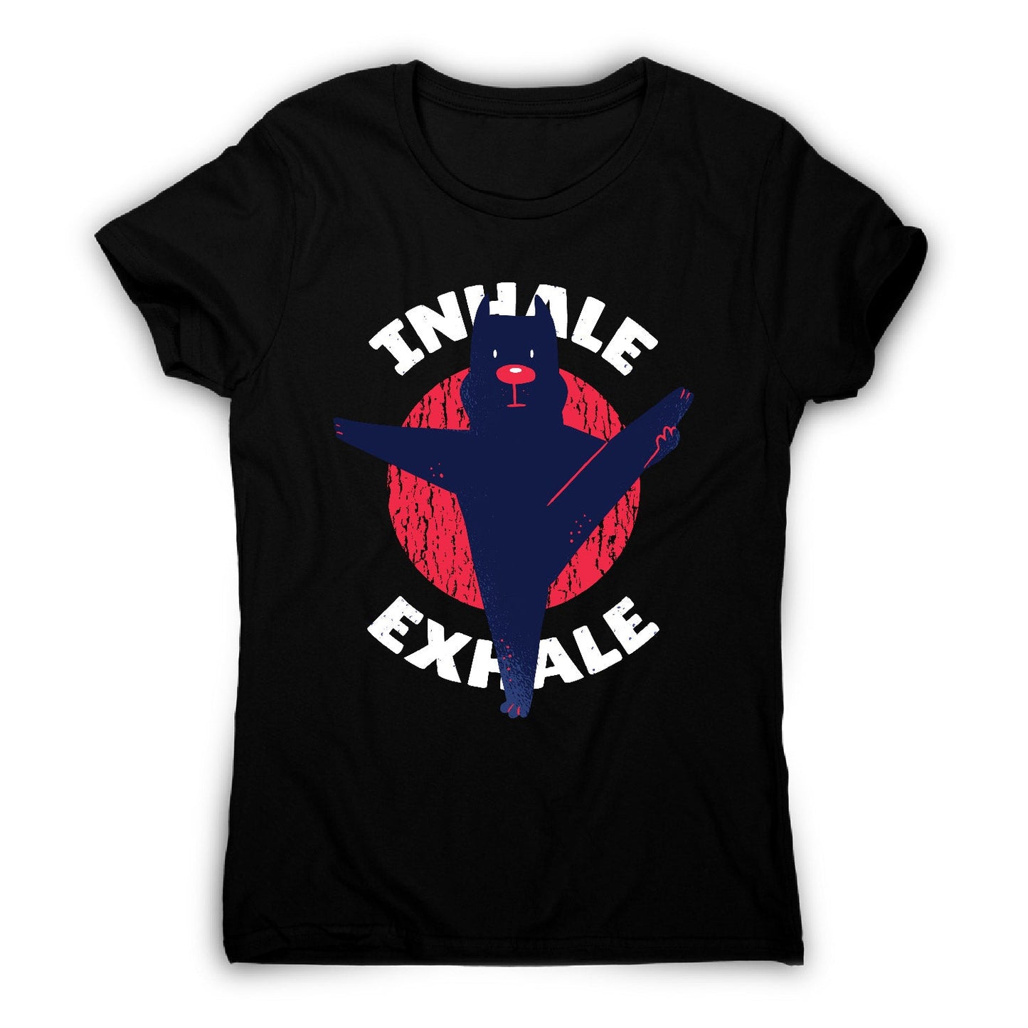 Yoga pitbull - women's funny premium t-shirt