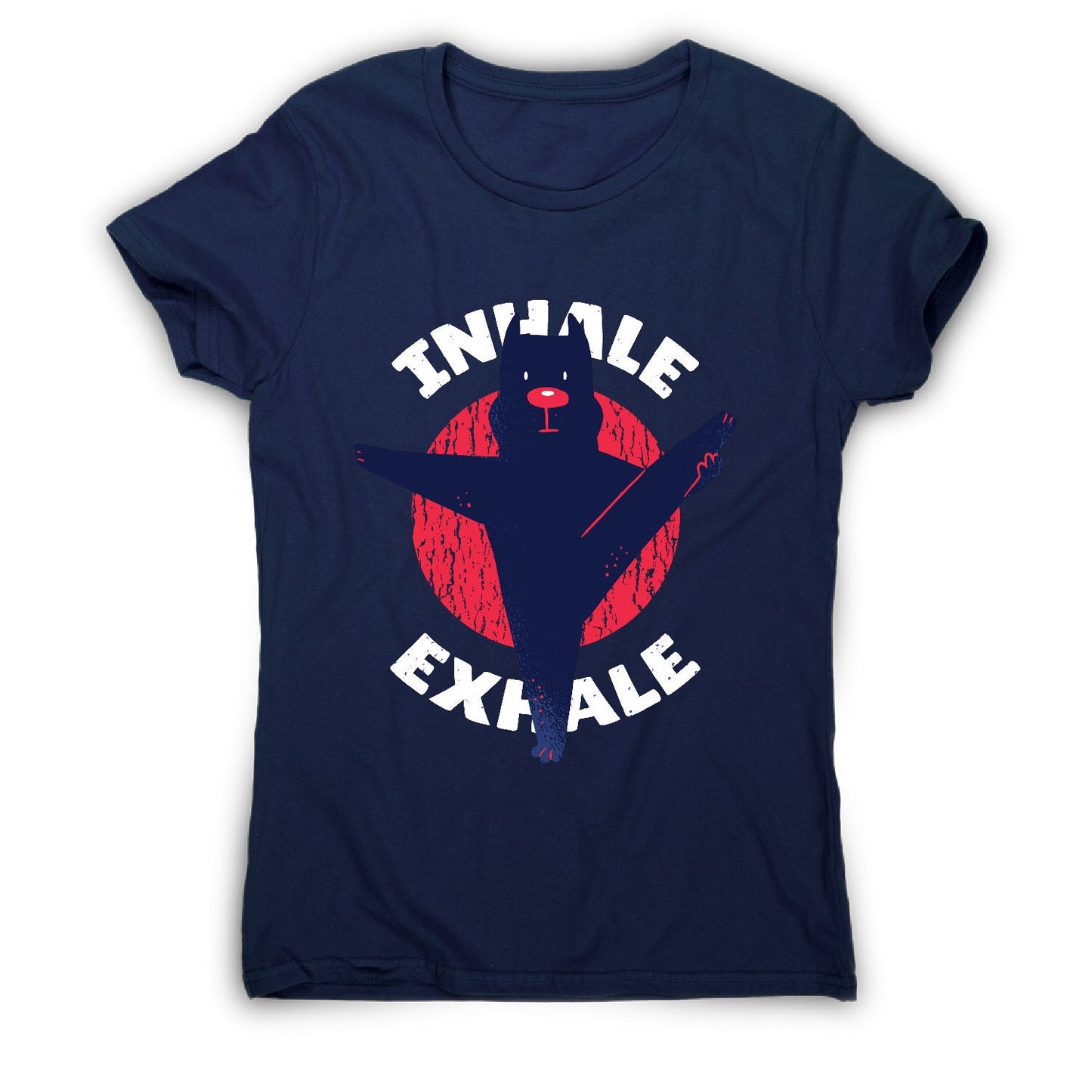 Yoga pitbull - women's funny premium t-shirt