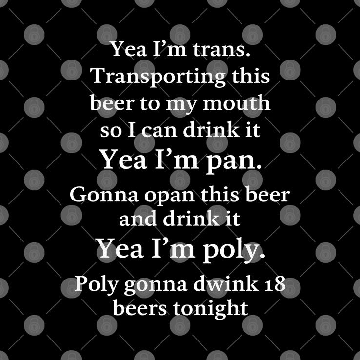 Yeah I’m Trans Transporting This Beer To My Mouth So I Can Drink It Shirt