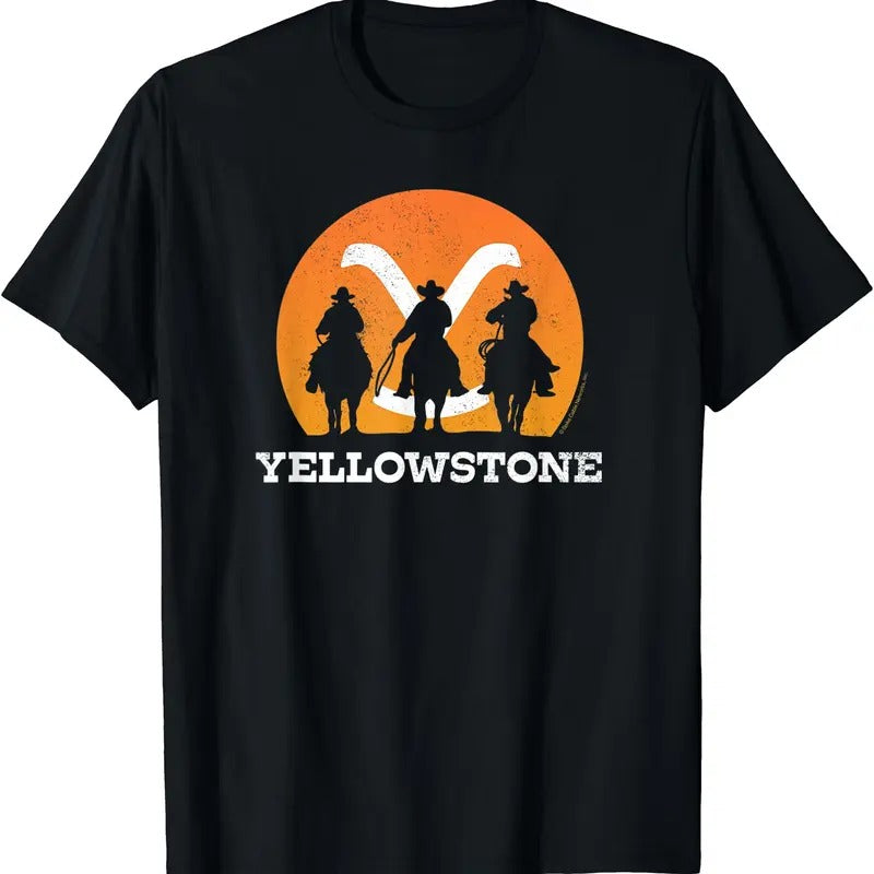 Yellowstone Cowboy Sunset TShirt