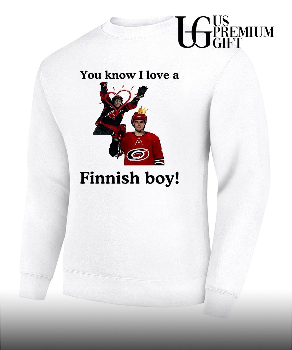 You know I love a finnish boy Carolina Hurricanes hockey shirt
