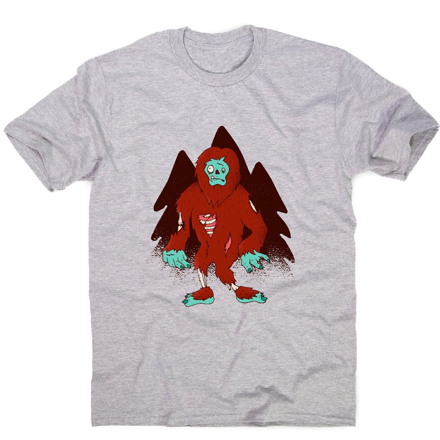 Zombie bigfoot - funny men's t-shirt
