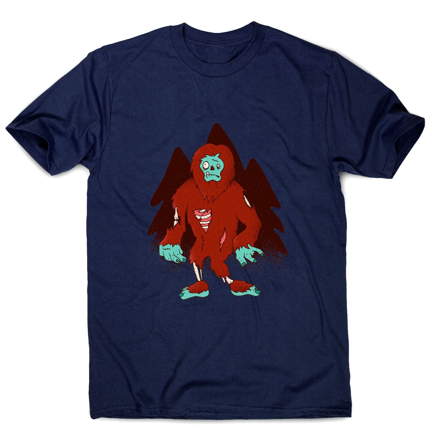 Zombie bigfoot - funny men's t-shirt