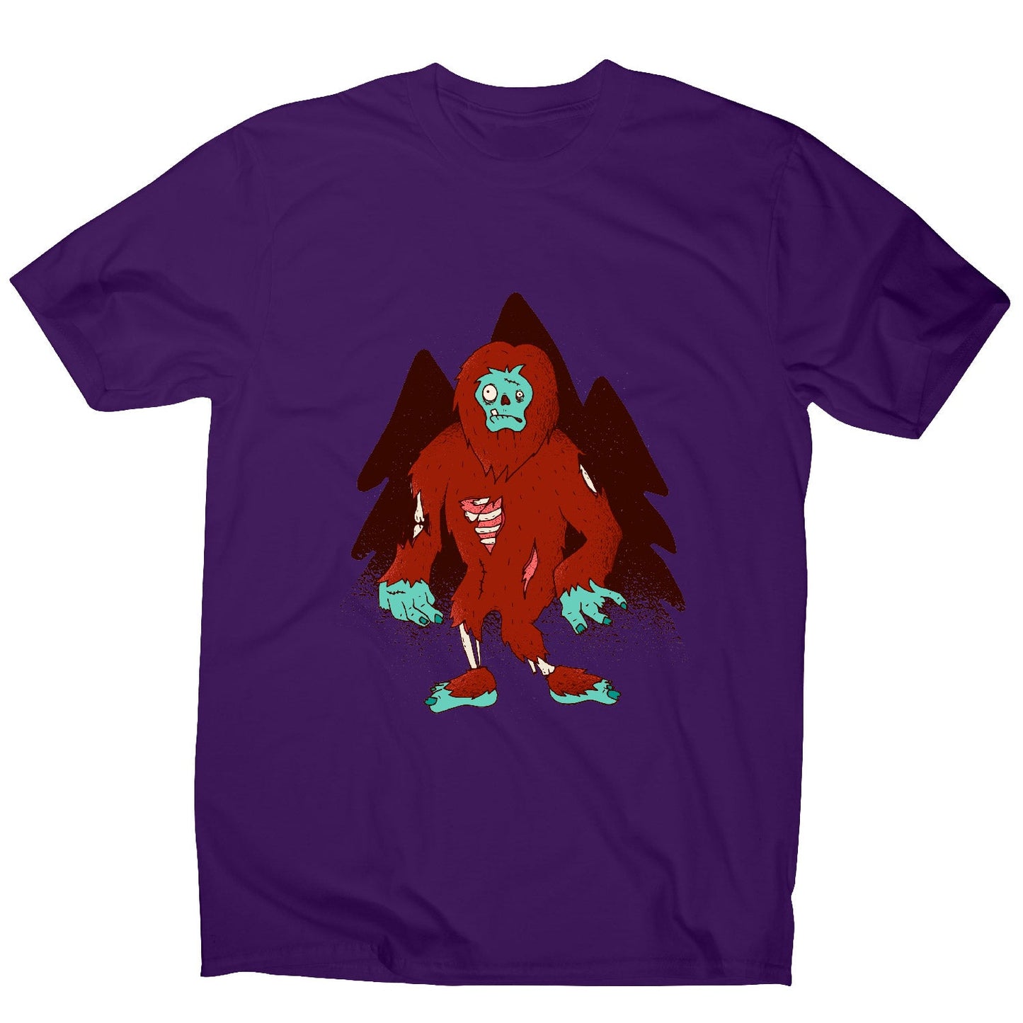 Zombie bigfoot - funny men's t-shirt