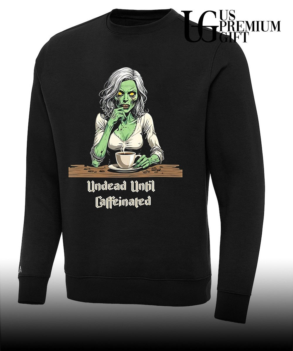 Zombie Coffee Lover Undead Until Caffeinated shirt