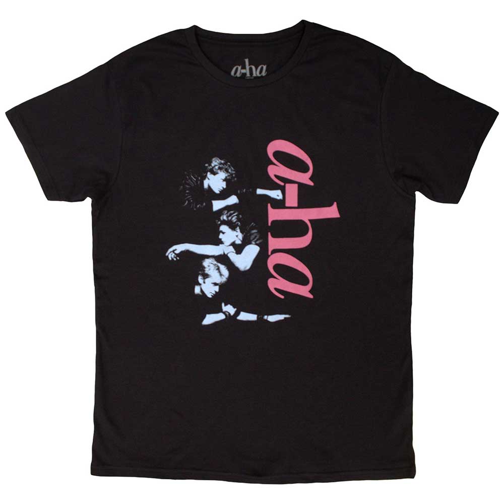 A-Ha Vertical Logo Mens T Shirt Black