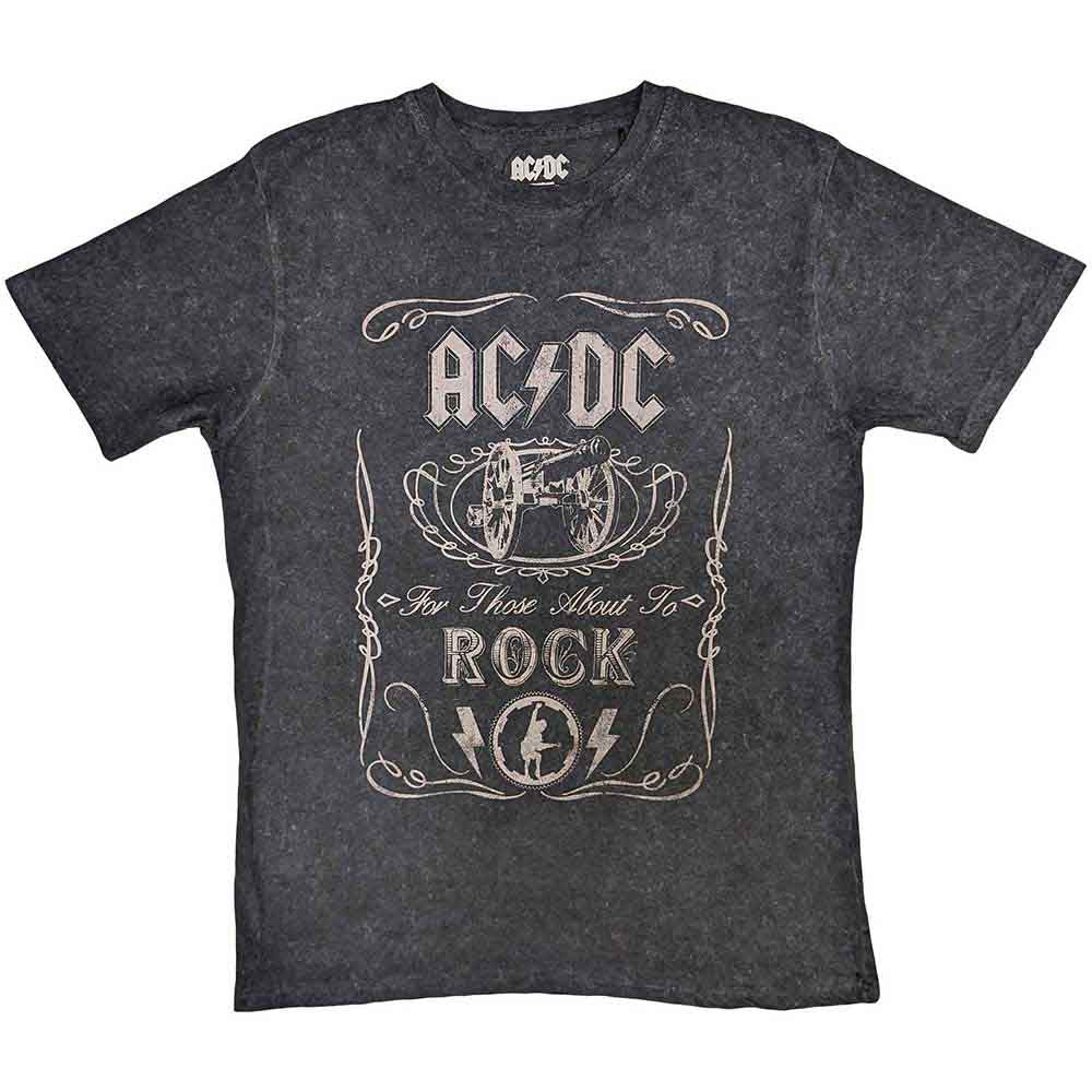 AC/DC Cannon Swig T Shirt Black